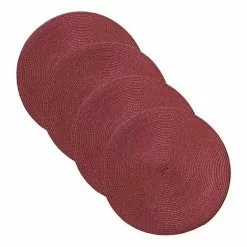 Food Network™ Round Placemat 4-pk. Coral -Food Network Shop unnamed file 1019