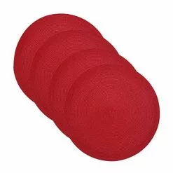 Food Network™ Round Placemat 4-pk. Coral -Food Network Shop unnamed file 1024