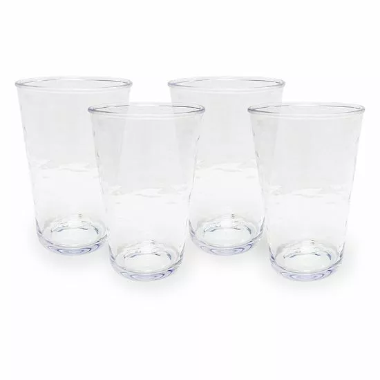 Food Network™ 4-pc. Clear Textured Acrylic Highball Glass Set 3 Food Network™ 4-pc. Clear Textured Acrylic Highball Glass Set
