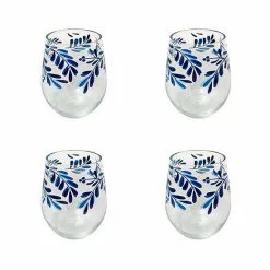 Food Network™ 4-pc. Mediterranean Acrylic Stemless Wine Glass Set