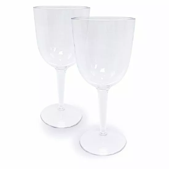 Food Network™ 2-pc. Clear Textured Acrylic Wine Glass Set 3 Food Network™ 2-pc. Clear Textured Acrylic Wine Glass Set