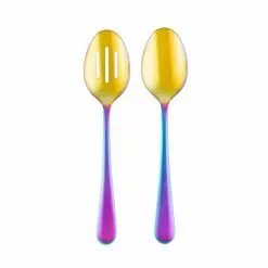 Food Network™ 2-pc. Classic Rainbow Serving Spoon & Slotted Spoon Set