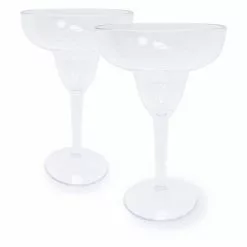 Food Network™ 2-pc. Clear Textured Acrylic Margarita Glass Set