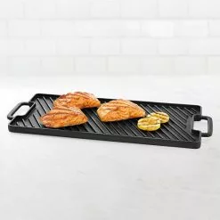 Food Network™ Pre-Seasoned Cast-Iron Reversible Grill -Food Network Shop unnamed file 564