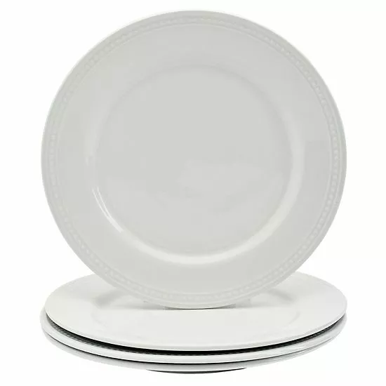 Food Network™ 4-pc. Beaded Dinner Plate Set 3 Food Network™ 4-pc. Beaded Dinner Plate Set