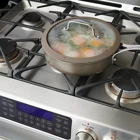 Food Network™ 10-pc. Textured Titanium Nonstick Cookware Set Silver 12 Food Network™ 10-pc. Textured Titanium Nonstick Cookware Set Silver - Image 10