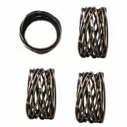 Food Network™ Metallic Twist Napkin Rings 4-pk. Gold -Food Network Shop unnamed file 845