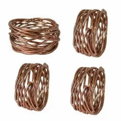 Food Network™ Metallic Twist Napkin Rings 4-pk. Gold -Food Network Shop unnamed file 846