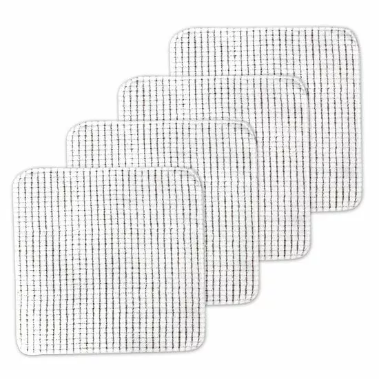 Food Network™ Terry Dish Scrubber 4-pk. Gray 5 Food Network™ Terry Dish Scrubber 4-pk. Gray - Image 3