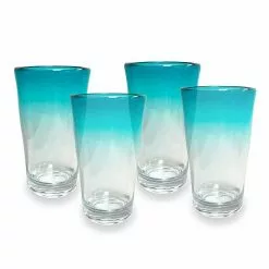 Food Network™ 4-pc. Turquoise Ombre Acrylic Highball Glass Set